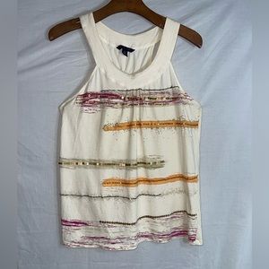 Tommy Hilfiger too baggie gold color not new but look like Normal wear Size S.